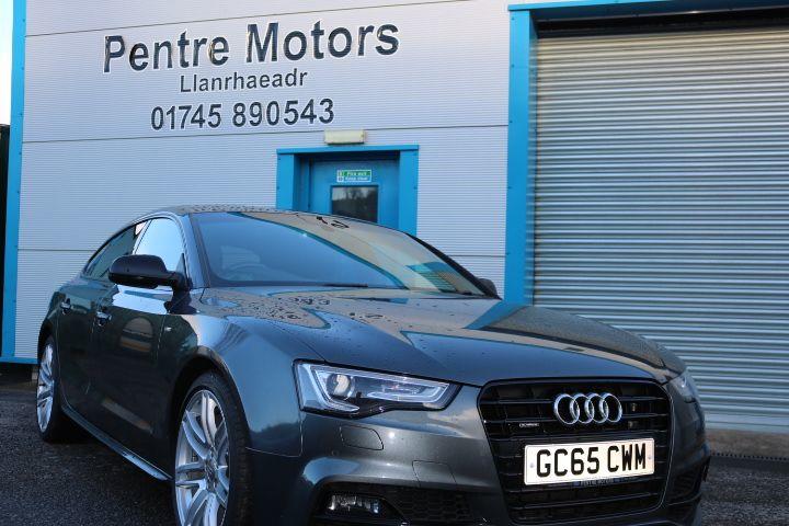 Audi A5 2.0 TDI 190 Quattro Black Ed Plus 5dr S Tronic 5st Hatchback Diesel Grey