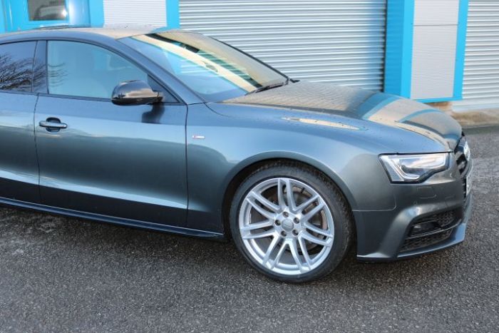 Audi A5 2.0 TDI 190 Quattro Black Ed Plus 5dr S Tronic 5st Hatchback Diesel Grey