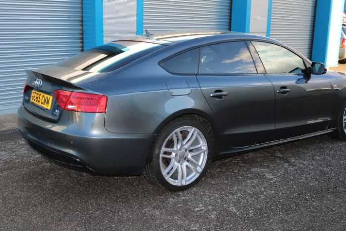 Audi A5 2.0 TDI 190 Quattro Black Ed Plus 5dr S Tronic 5st Hatchback Diesel Grey