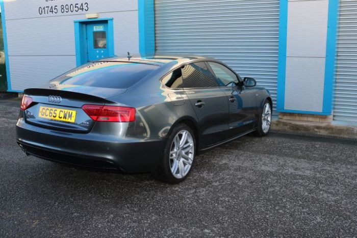 Audi A5 2.0 TDI 190 Quattro Black Ed Plus 5dr S Tronic 5st Hatchback Diesel Grey