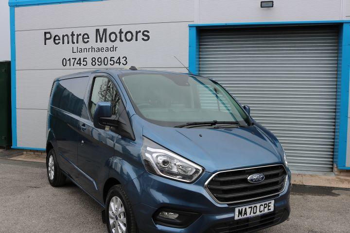 Ford Transit Custom 2.0 EcoBlue 130ps Low Roof Limited Van Panel Van Diesel Blue
