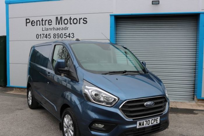 Ford Transit Custom 2.0 EcoBlue 130ps Low Roof Limited Van Panel Van Diesel Blue