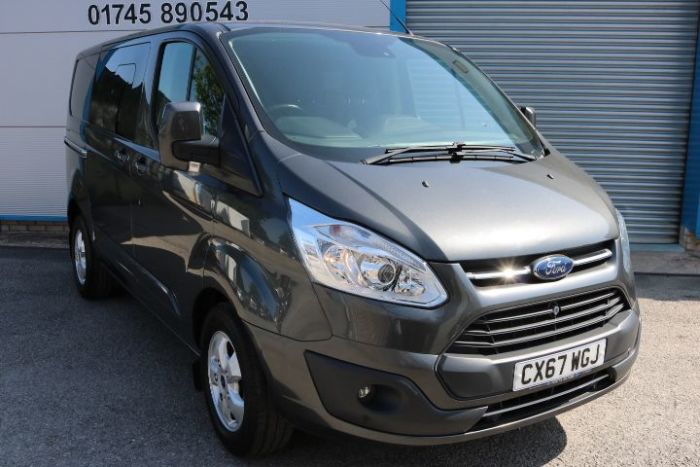 Ford Transit Custom 2.0 TDCi 130ps Low Roof D/Cab Limited Van Panel Van Diesel Grey