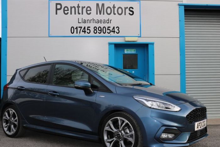 Ford Fiesta 1.0 EcoBoost Hybrid mHEV 125 ST-Line X Edition 5dr Hatchback Petrol Blue