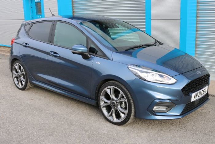 Ford Fiesta 1.0 EcoBoost Hybrid mHEV 125 ST-Line X Edition 5dr Hatchback Petrol Blue