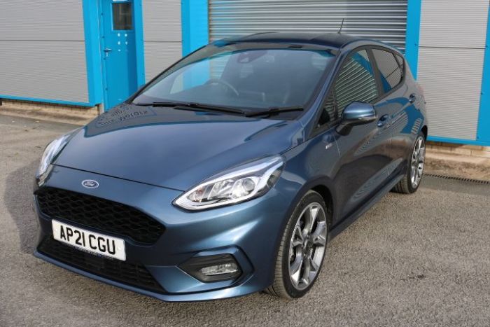 Ford Fiesta 1.0 EcoBoost Hybrid mHEV 125 ST-Line X Edition 5dr Hatchback Petrol Blue