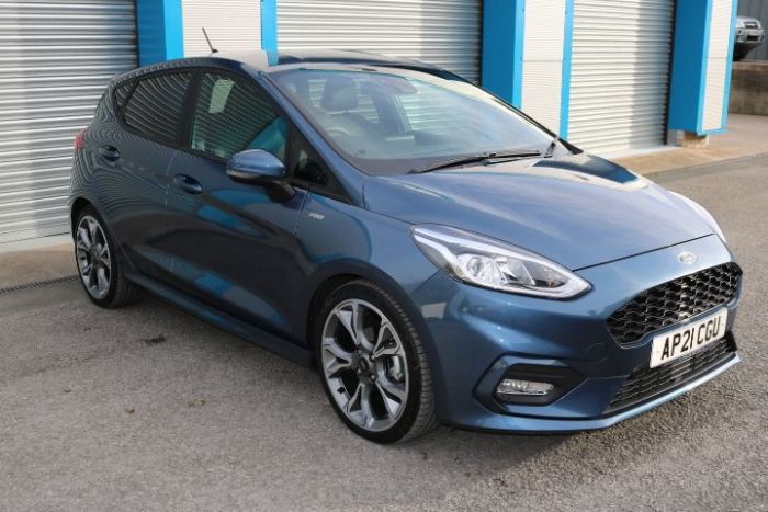 Ford Fiesta 1.0 EcoBoost Hybrid mHEV 125 ST-Line X Edition 5dr Hatchback Petrol Blue