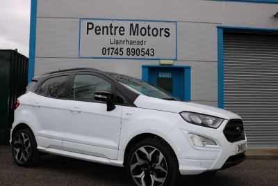 Ford Ecosport 1.0 EcoBoost 125 ST-Line 5dr Auto Hatchback Petrol WhiteFord Ecosport 1.0 EcoBoost 125 ST-Line 5dr Auto Hatchback Petrol White at Pentre Motors Denbigh