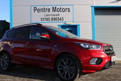 Ford Kuga 2.0 TDCi 180 ST-Line X 5dr Auto 4x4 Hatchback Diesel Red