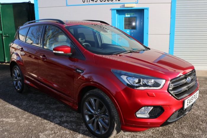 Ford Kuga 2.0 TDCi 180 ST-Line X 5dr Auto 4x4 Hatchback Diesel Red