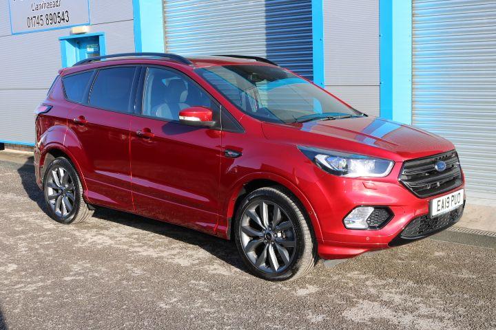 Ford Kuga 2.0 TDCi 180 ST-Line X 5dr Auto 4x4 Hatchback Diesel Red