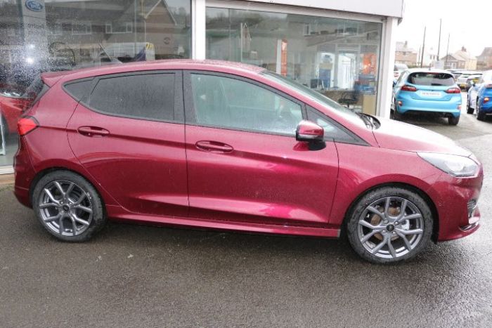 Ford Fiesta ST-Line 1.0 (125ps) Mild Hybrid Hatchback Petrol / Electric Hybrid Beautiful Berry Red