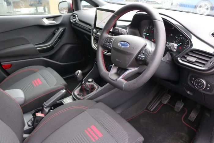 Ford Fiesta ST-Line 1.0 (125ps) Mild Hybrid Hatchback Petrol / Electric Hybrid Beautiful Berry Red