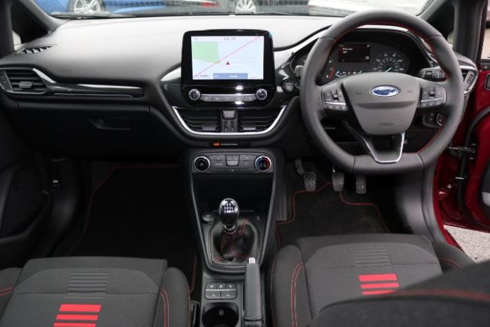 Ford Fiesta ST-Line 1.0 (125ps) Mild Hybrid Hatchback Petrol / Electric Hybrid Beautiful Berry Red