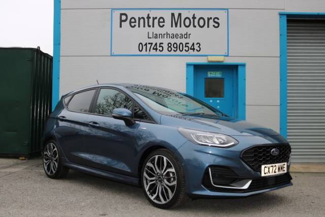 Ford Fiesta 1.0 EcoBoost Hybrid mHEV 125 ST-Line Vignale 5dr Hatchback Petrol Blue