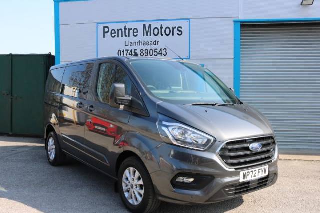 Ford Transit Custom 2.0 EcoBlue 170ps Low Roof D/Cab Limited Van Auto Panel Van Diesel Grey