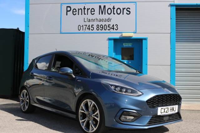 Ford Fiesta 1.0 EcoBoost Hybrid mHEV 125 ST-Line X Edition 5dr Hatchback Petrol Blue