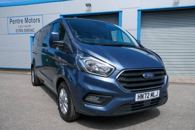 Ford Transit Custom 2.0 EcoBlue 170ps Low Roof D/Cab Limited Van Auto Panel Van Diesel Blue