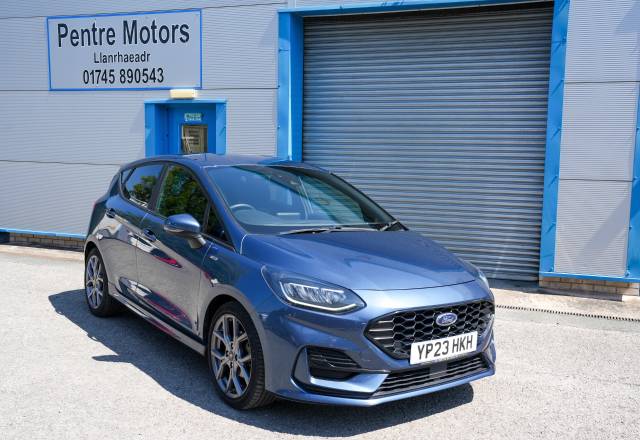 Ford Fiesta 1.0 EcoBoost Hybrid mHEV 125 ST-Line 5dr Hatchback Petrol Blue